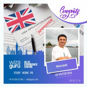 Niravji Joshi UK Visitor Visa Approval Image