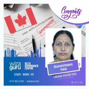 Dharmistaben Visa Success Story Images